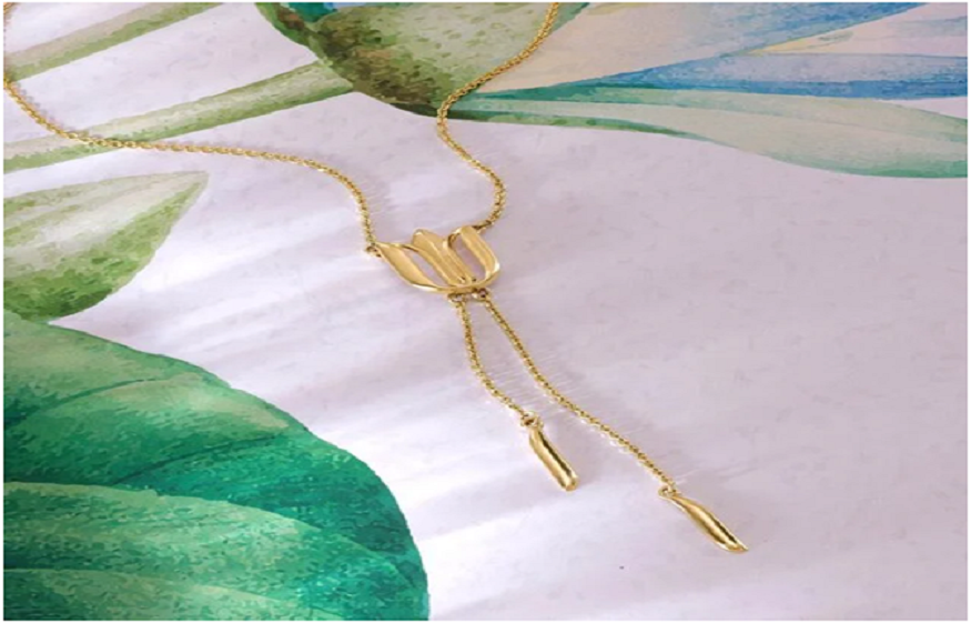 Lotus Aura Gold Necklace